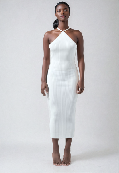 Last Chace White Midi Dress